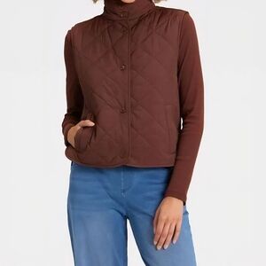 Target Brown Quilted Women's Vest